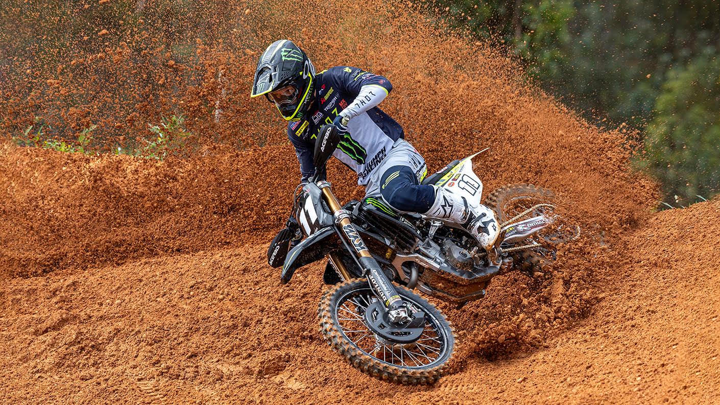Monster energy triumph racing riders compete in thor for 2024 For the Ride